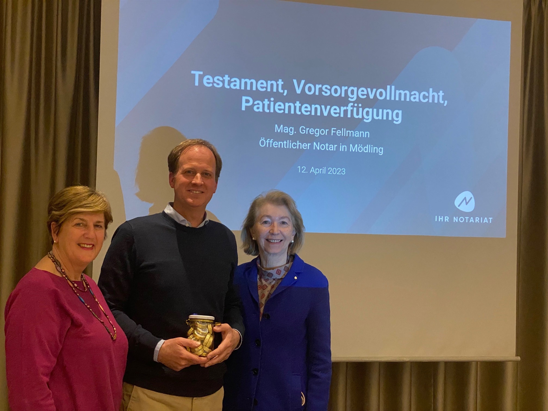 Erbschaft und Testament – Mag. Fellmann zu Gast beim Clubmeeting